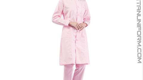 Áo Blouse Dài Tay Phòng Lab Màu Hồng ACTPVA26